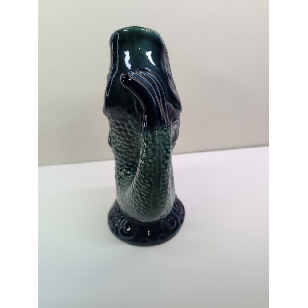 Vintage( Suspected )Olfaire Fish Shaped Gurgle Jug Pitcher Ceramic - Picture 7 of 8